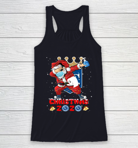 Kansas City Royals Funny Santa Claus Dabbing Christmas 2020 MLB Racerback Tank 7