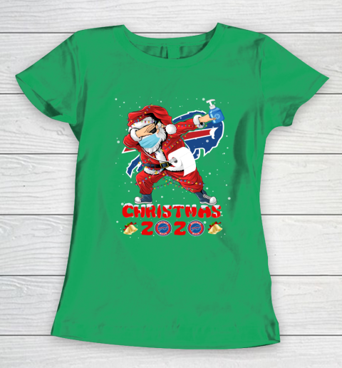 Buffalo Bills Funny Santa Claus Dabbing Christmas 2020 NFL Women's T-Shirt 5