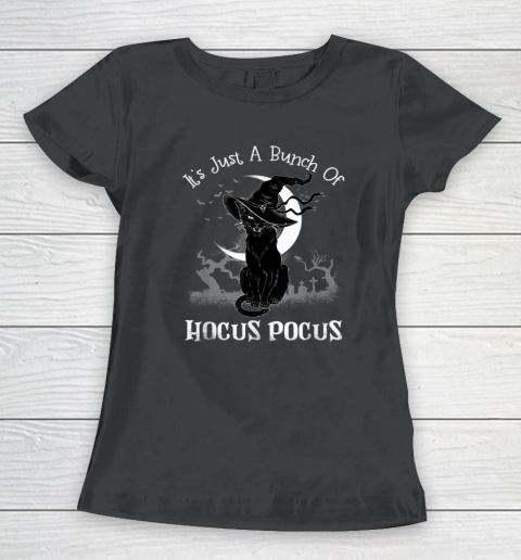 It's Just A Bunch Of Hocus Pocus Cat Claws Costume Halloween Women's T-Shirt