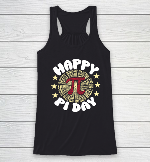 Happy Pi Day Funny Pi Mathematic Math for Teachers Racerback Tank