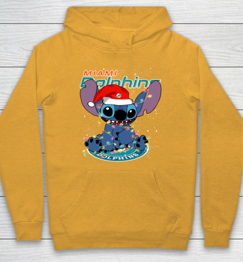 Miami Dolphins NFL Football noel stitch Christmas Hoodie 2