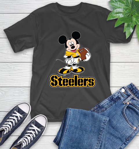 NFL Football Pittsburgh Steelers Cheerful Mickey Mouse Shirt T-Shirt
