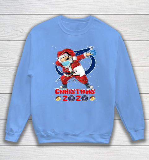 Tampa Bay Lightning Funny Santa Claus Dabbing Christmas 2020 NHL Sweatshirt 8