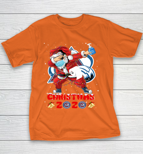 Colorado Avalanche Funny Santa Claus Dabbing Christmas 2020 NHL Youth T-Shirt 4