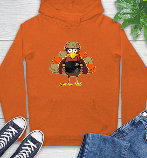 Anaheim Ducks Turkey Thanksgiving Day Hoodie 5