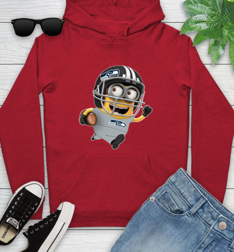 NFL Seattle Seahawks Minions Disney Football Sports Youth Hoodie 11