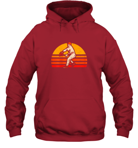 2z9y retro vintage baseball pitcher gift baseball lover hoodie 23 front red