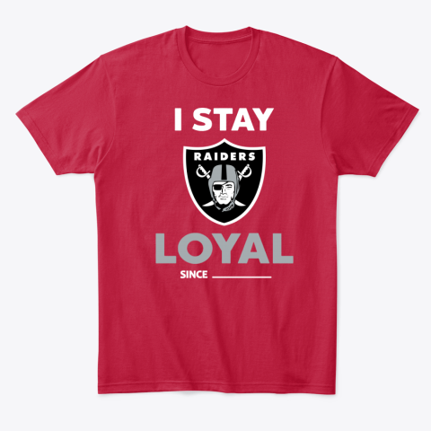 ovdt oakland raiders i stay loyal classic t shirt 2 front red