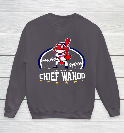 Chief Wahoo distressed Cleveland Youth Sweatshirt 5