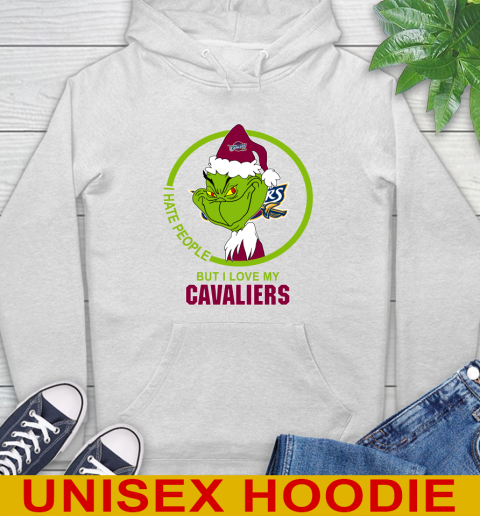 Cleveland Cavaliers NBA Christmas Grinch I Hate People But I Love My Favorite Basketball Team Hoodie