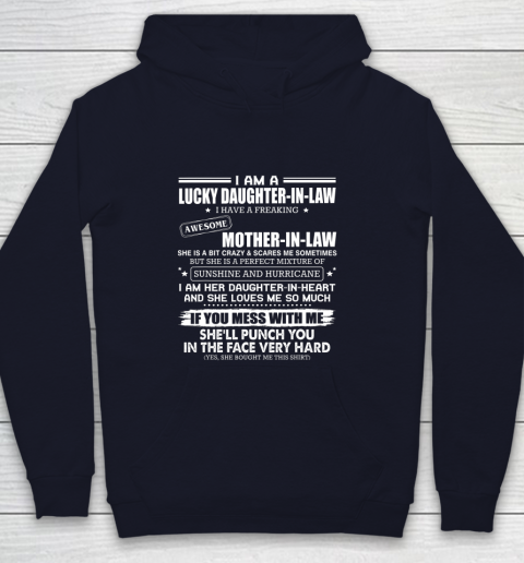 Lucky Daughter In Law Have A Freaking Awesome Mother In Law Youth Hoodie 2