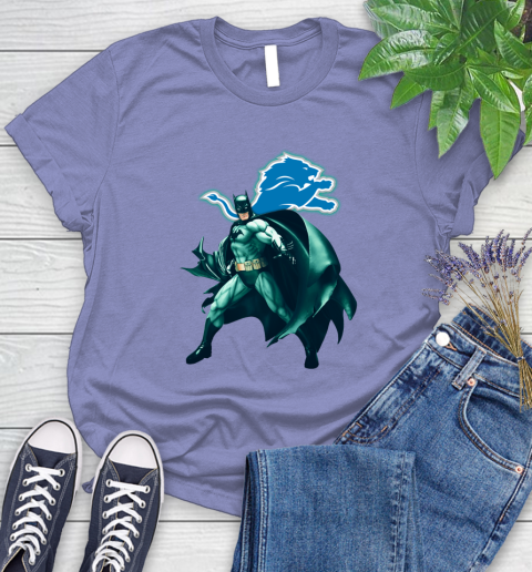 NFL Batman Football Sports Detroit Lions Women's T-Shirt 11