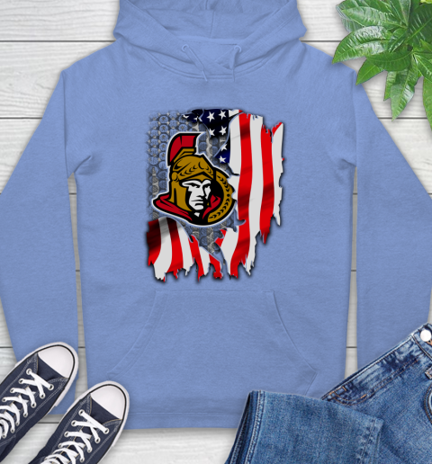 Ottawa Senators NHL Hockey American Flag Hoodie 11