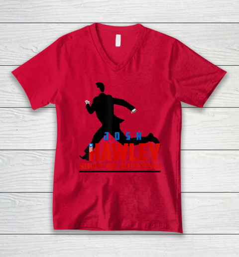 Josh Hawley Show Me Running V-Neck T-Shirt 3