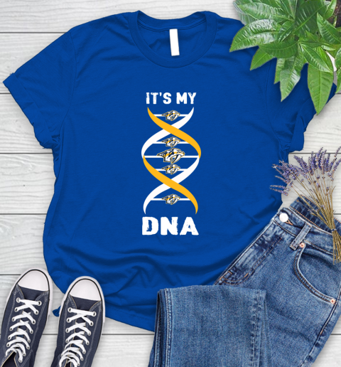 Nashville Predators NHL Hockey It's My DNA Sports Women's T-Shirt 12