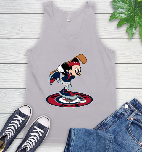 NHL Hockey Winnipeg Jets Cheerful Mickey Disney Shirt Tank Top 4
