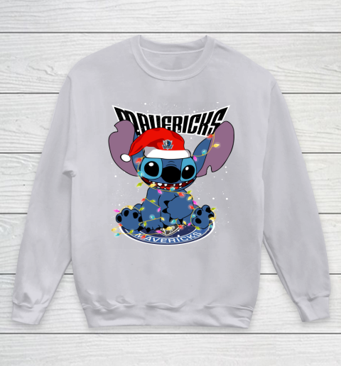 Dallas Mavericks NBA noel stitch Basketball Christmas Youth Sweatshirt 2