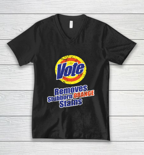 Vote Removes Stubborn Organe Stains V-Neck T-Shirt