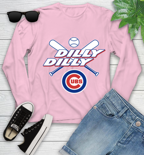 MLB Chicago Cubs Dilly Dilly Baseball Sports Youth Long Sleeve 10