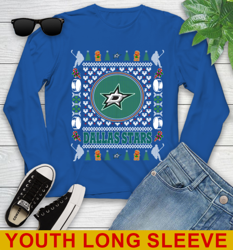 Dallas Stars Merry Christmas NHL Hockey Loyal Fan Youth Long Sleeve 10
