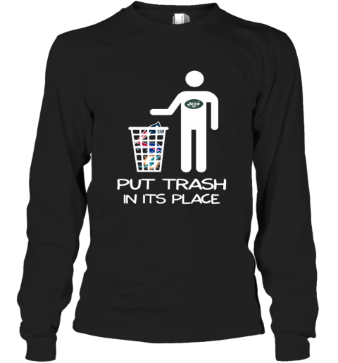 New York Jets Put Trash In Its Place Funny T-Shirt - T-shirts Low Price