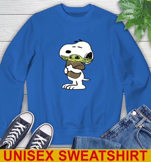 Snoopy Hugging Baby Yoda Shirt 33