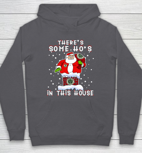 Milwaukee Bucks Christmas There Is Some Hos In This House Santa Stuck In The Chimney NBA Hoodie 4