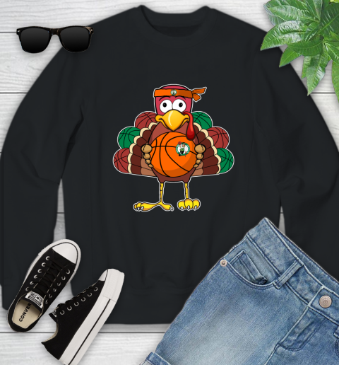 Boston Celtics Turkey thanksgiving day Youth Sweatshirt 2