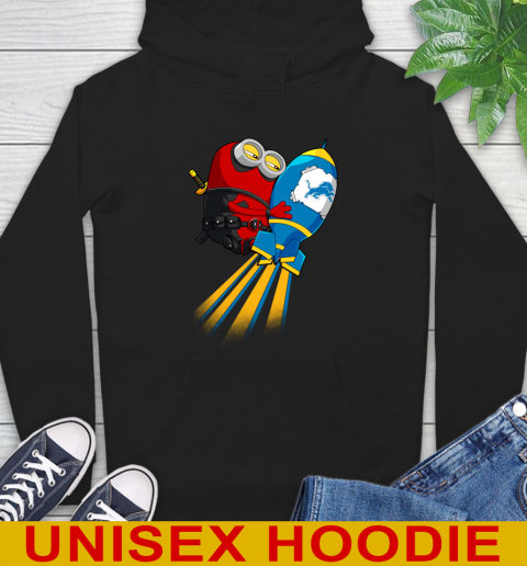 NFL Football Detroit Lions Deadpool Minion Marvel Shirt Hoodie