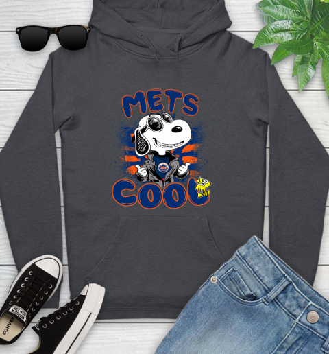 MLB Baseball New York Mets Cool Snoopy Shirt Youth Hoodie 8