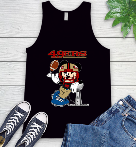 NFL San Francisco 49ers Mickey Mouse Disney Super Bowl Football T Shirt Tank Top 2