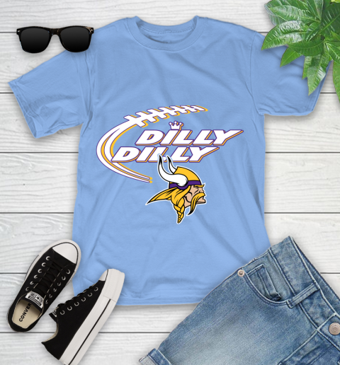 NFL Minnesota Vikings Dilly Dilly Football Sports Youth T-Shirt 11