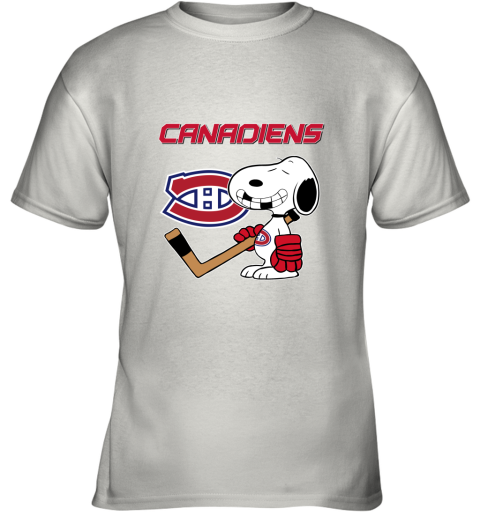 Montreal Canadiens Ice Hockey Broken Teeth Snoopy NHL Youth T-Shirt