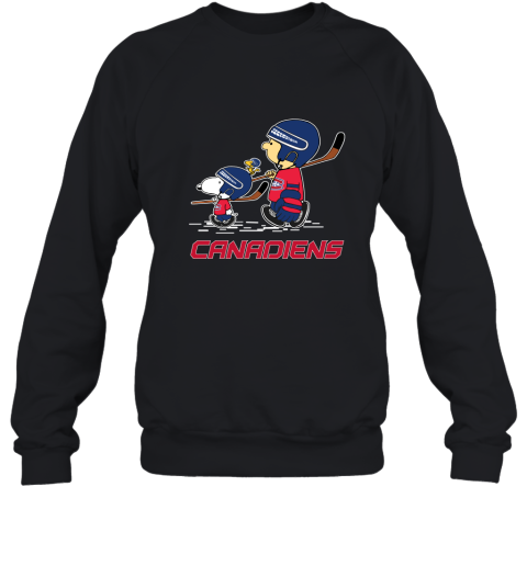 Let's Play Motreal Canadiens Ice Hockey Snoopy NHL Sweatshirt