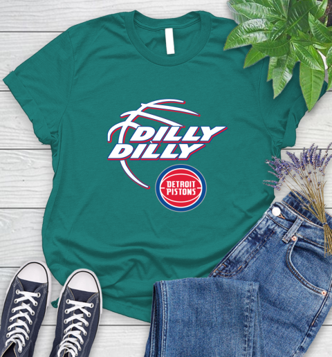 NBA Detroit Pistons Dilly Dilly Basketball Sports Women's T-Shirt 12
