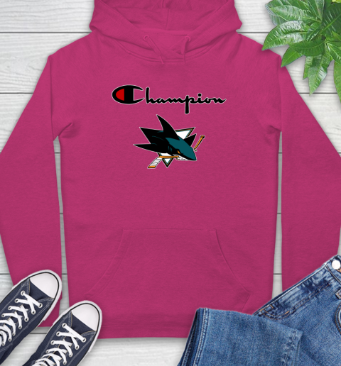 NHL Hockey San Jose Sharks Champion Shirt Hoodie 7
