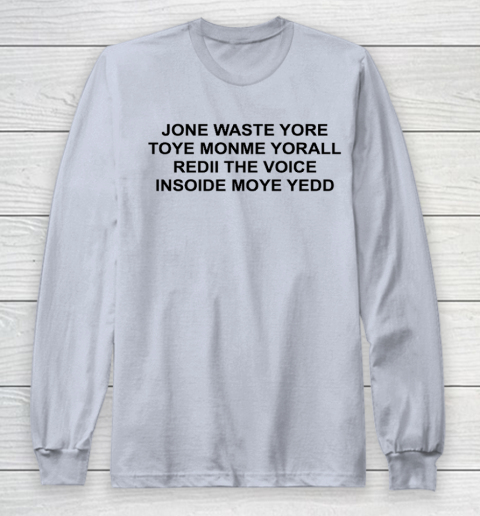 Jone Waste Yore Funny I Miss You Blink 182 Long Sleeve T-Shirt 4