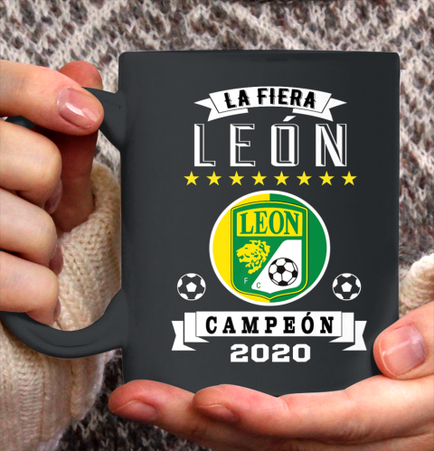 Club Leon Campeon 2020 Futbol Mexicano La Fiera Ceramic Mug 11oz