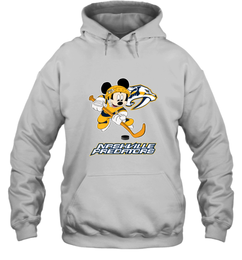 NHL Hockey Mickey Mouse Team Nashville Predators Hoodie