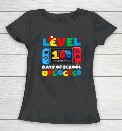 Game Controller Level 100 Days Of School Unlocked Women's T-Shirt