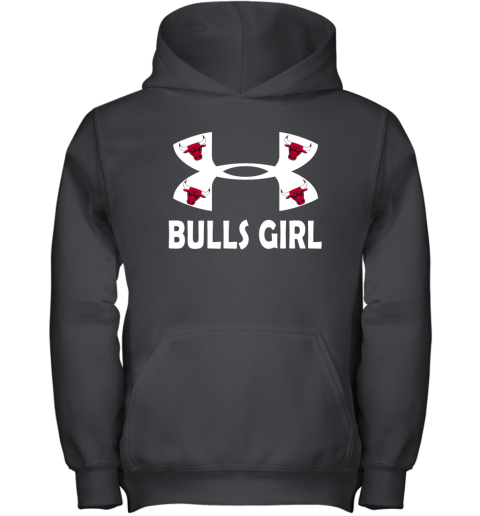 NBA Chicago Bulls Girl Under Armour Basketball Sports yZ5BrVLzTGz youth hoodie 43 95 151514 front black