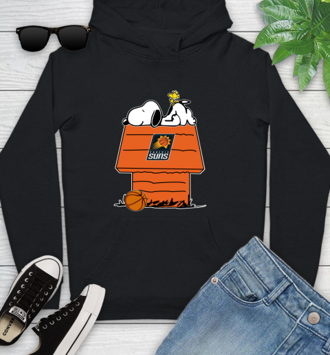 Phoenix Suns NBA Basketball Snoopy Woodstock The Peanuts Movie Youth Hoodie 2
