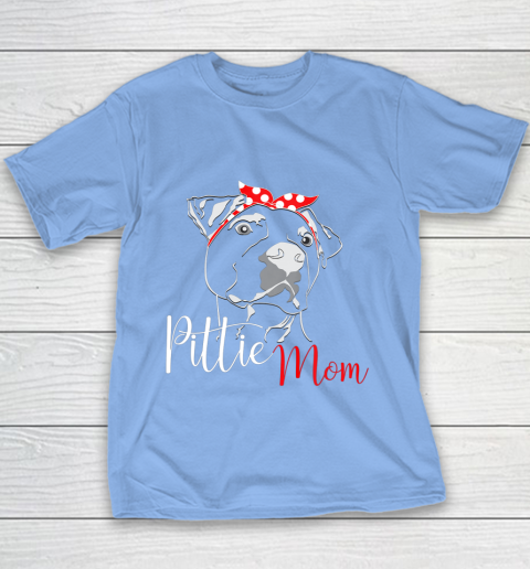 Dog Mom Shirt Pittie Mom T Shirt American Pitbull Shirt Dog Lover Youth T-Shirt 8