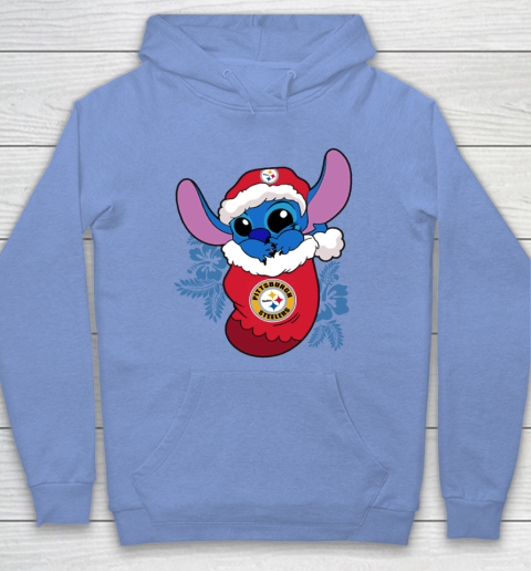 Pittsburgh Steelers Christmas Stitch In The Sock Funny Disney NFL Hoodie 11
