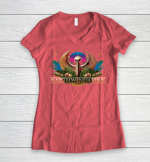 Earth Wind And Fire EWF Women's V-Neck T-Shirt 4