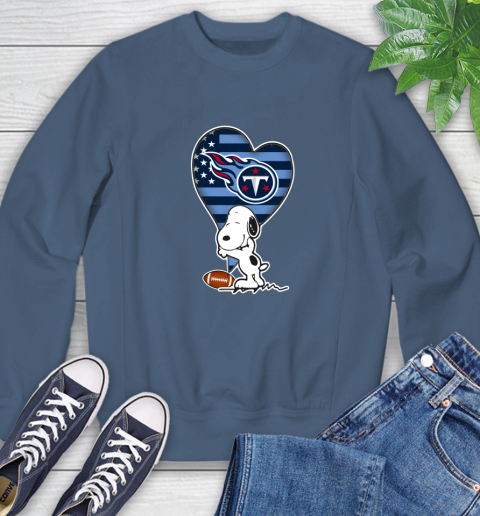 Tennessee Titans NFL Football The Peanuts Movie Adorable Snoopy Sweatshirt 7