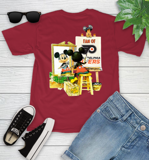 NHL Hockey Philadelphia Flyers Mickey Drawing Shirt 105