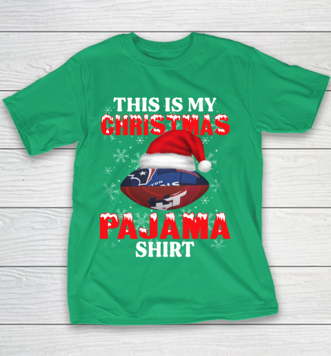 Houston Texans This Is My Christmas Pajama Shirt NFL Youth T-Shirt 3
