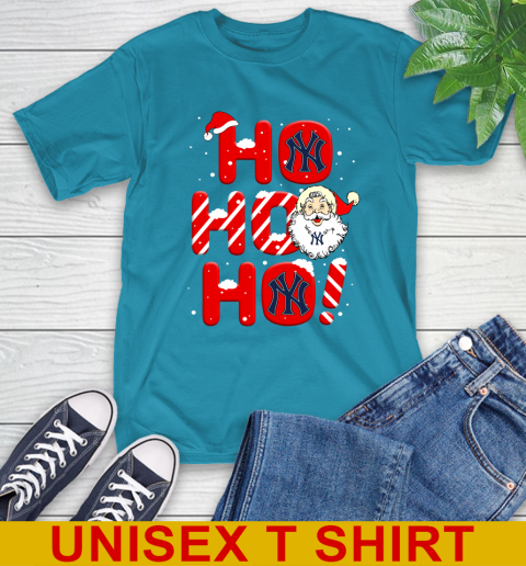 New York Yankees MLB Baseball Ho Ho Ho Santa Claus Merry Christmas Shirt T-Shirt 9
