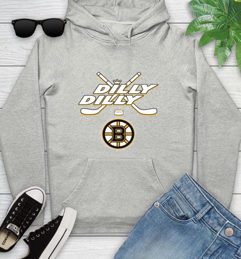 NHL Boston Bruins Dilly Dilly Hockey Sports Youth Hoodie